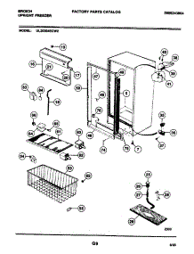 05 - Cabinet parts for Frigidaire Freezer UL2030ECW2 from AppliancePartsPros.com