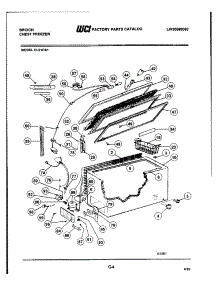 03 - Door / Cabinet / System parts for Frigidaire Freezer CL21CA1 from AppliancePartsPros.com