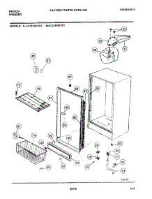 05 - Cabinet parts for Frigidaire Freezer UL2164ECW2 from AppliancePartsPros.com