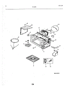 09 - Wrapper parts for Frigidaire Microwave 56-2272-10/01 from AppliancePartsPros.com