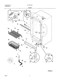 05 - Cabinet parts for Frigidaire Freezer UL1793CA2 from AppliancePartsPros.com