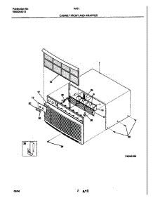 03 - Wrapper parts for Frigidaire Air Conditioner HA51A from AppliancePartsPros.com