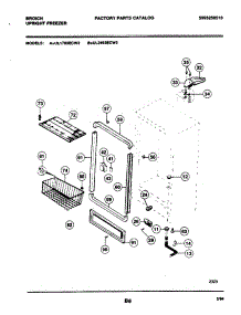 05 - Cabinet parts for Frigidaire Freezer UL1793ECW3 from AppliancePartsPros.com