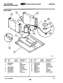 06 - Condenser parts for Frigidaire 8HA801 from AppliancePartsPros.com
