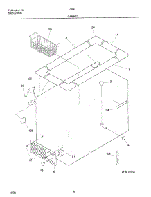 05 - Cabinet parts for Frigidaire Freezer CF180 from AppliancePartsPros.com