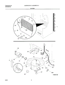 07 - System parts for Frigidaire Freezer UL2030ECW13 from AppliancePartsPros.com