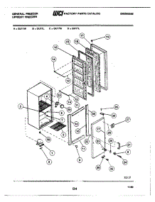 03 - Door / Cabinet / System parts for Frigidaire Freezer GU11L from AppliancePartsPros.com