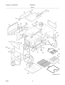 05 - Body parts for Frigidaire Range FES300ASE from AppliancePartsPros.com