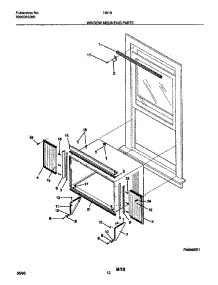 13 - Window Mounting Parts parts for Frigidaire Air Conditioner HA10A from AppliancePartsPros.com
