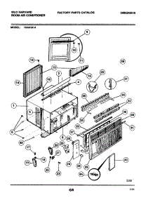 03 - Wrapper parts for Frigidaire 18HA181A from AppliancePartsPros.com