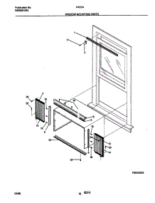 11 - Window Mounting Parts parts for Frigidaire Air Conditioner HA50A from AppliancePartsPros.com