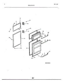 03 - Doors parts for Frigidaire Freezer GEA1314A19 from AppliancePartsPros.com