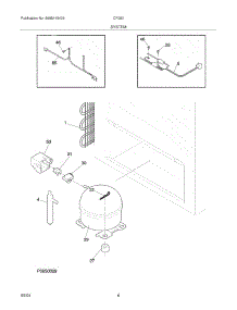07 - System parts for Frigidaire Freezer CF053 from AppliancePartsPros.com