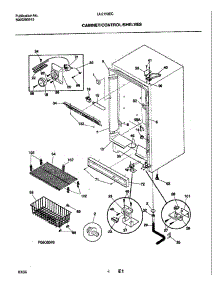 05 - Cabinet / Control / Shelves parts for Frigidaire Freezer UL2193ECW7 from AppliancePartsPros.com