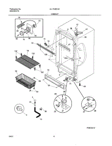 05 - Cabinet parts for Frigidaire Freezer UL1793ECW9 from AppliancePartsPros.com