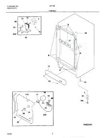 03 - Cabinet parts for Frigidaire Freezer ER148 from AppliancePartsPros.com