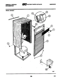 02 - Wrapper parts for Frigidaire Freezer GDH25E1 from AppliancePartsPros.com