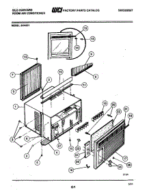 03 - Wrapper parts for Frigidaire 8HA801 from AppliancePartsPros.com