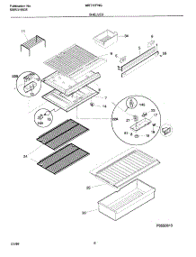 07 - Shelves parts for Frigidaire Refrigerator MRT15FNGZ5 from AppliancePartsPros.com