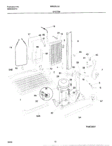 13 - System parts for Frigidaire Refrigerator MRS26LGJB2 from AppliancePartsPros.com