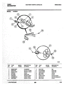 03 - Fan parts for Frigidaire 14-030A2 from AppliancePartsPros.com