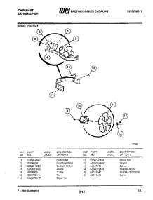 03 - Fan parts for Frigidaire Dehumidifier CDH25E1 from AppliancePartsPros.com
