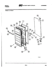 03 - Door parts for Frigidaire Freezer UL1141ECA1 from AppliancePartsPros.com