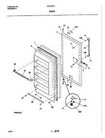 03 - Door parts for Frigidaire Freezer UL2193ECW7 from AppliancePartsPros.com
