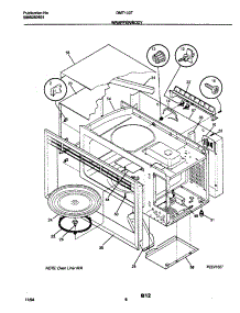 07 - Wrapper / Body parts for Frigidaire Microwave DMT103T1W1 from AppliancePartsPros.com