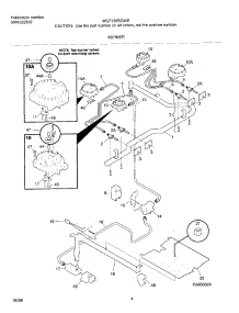 05 - Burner parts for Frigidaire Range MGF336BGWE from AppliancePartsPros.com