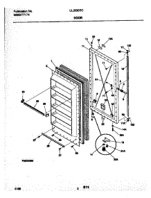 03 - Door parts for Frigidaire Freezer UL2030ECW7 from AppliancePartsPros.com