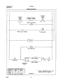 10 - Wiring Schematic parts for Frigidaire Range FEF316BSB from AppliancePartsPros.com