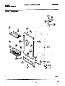 05 - Cabinet parts for Frigidaire Freezer UL2193ECW3 from AppliancePartsPros.com