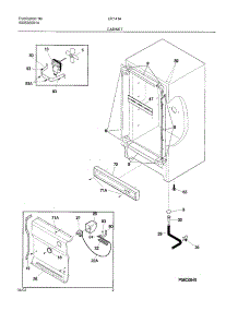 03 - Cabinet parts for Frigidaire Freezer ER1414 from AppliancePartsPros.com