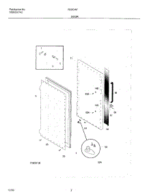 03 - Door parts for Frigidaire Refrigerator R22CW7 from AppliancePartsPros.com