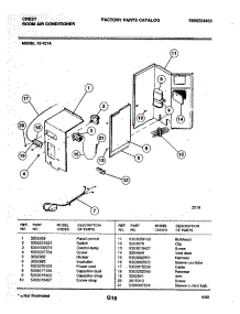 05 - Control Panel parts for Frigidaire Sewing Machine 15-127A from AppliancePartsPros.com