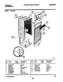 02 - Wrapper parts for Frigidaire Dehumidifier CDH15E2 from AppliancePartsPros.com