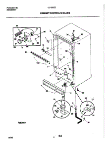 05 - Cabinet / Control / Shelves parts for Frigidaire Freezer UL1293ECW7 from AppliancePartsPros.com