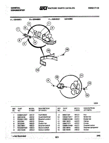 03 - Fan parts for Frigidaire Freezer GDH50E1 from AppliancePartsPros.com