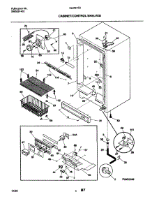 05 - Cabinet / Control / Shelves parts for Frigidaire Freezer UL2494ECW7 from AppliancePartsPros.com