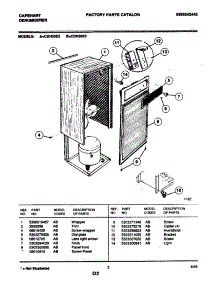 02 - Wrapper parts for Frigidaire Dehumidifier CDH30E3 from AppliancePartsPros.com