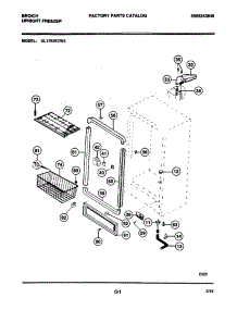 05 - Cabinet parts for Frigidaire Freezer UL1793ECW2 from AppliancePartsPros.com