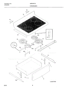 07 - Top / Drawer parts for Frigidaire Range MEF367CGS3 from AppliancePartsPros.com