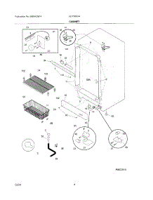 05 - Cabinet parts for Frigidaire Freezer UL1793CA4 from AppliancePartsPros.com
