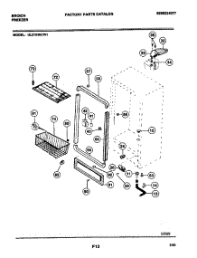 05 - Cabinet parts for Frigidaire Freezer UL2193ECW1 from AppliancePartsPros.com