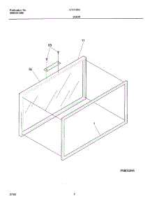 03 - Door parts for Frigidaire Freezer GTCF050 from AppliancePartsPros.com