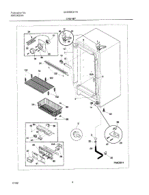 05 - Cabinet parts for Frigidaire Freezer UL5000CA1 from AppliancePartsPros.com