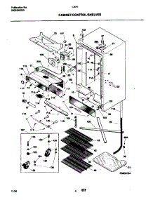 05 - Cabinet / Control / Shelves parts for Frigidaire Room Air Conditioner CAR12 from AppliancePartsPros.com