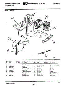 04 - Condenser parts for Frigidaire Dehumidifier CDH13E1 from AppliancePartsPros.com