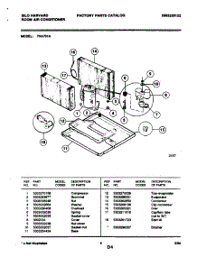 07 - Compressor parts for Frigidaire 7HA701A from AppliancePartsPros.com